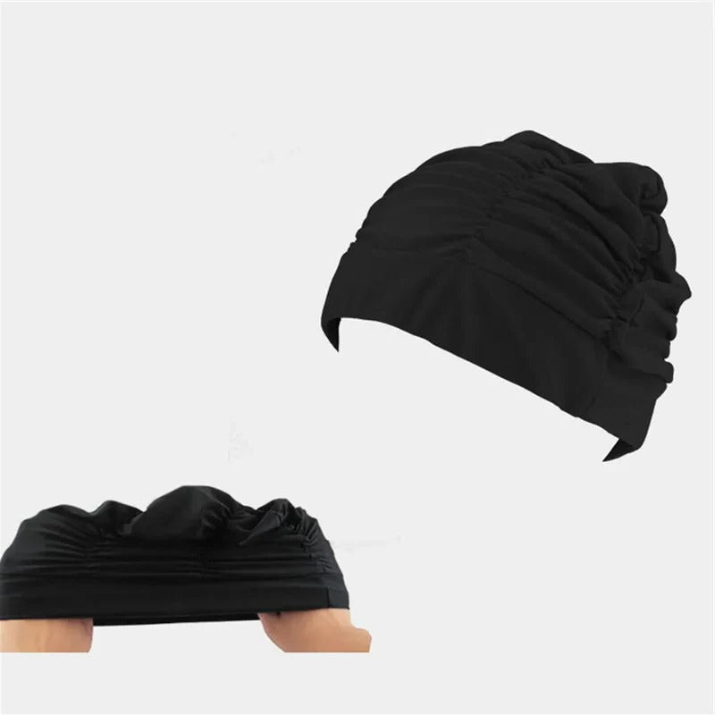 Stretch Swim Cap with Twist Front